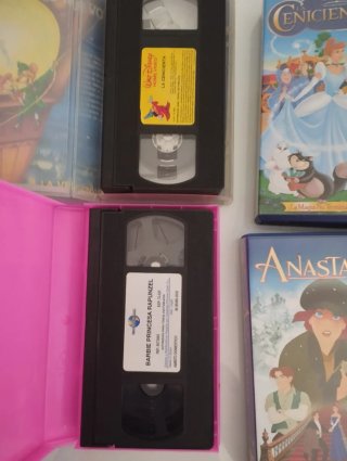 Lote 4 Películas VHS Disney y Anastasia