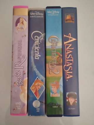 Lote 4 Películas VHS Disney y Anastasia