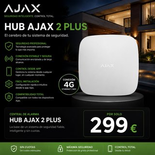 Hub Ajax 2 Plus Central de Alarma