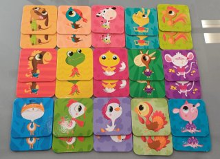 Juego de mesa Memo Funny Farm Animals