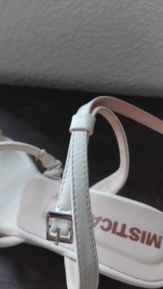 Sandalias Mística Cuña Plataforma Blancas
