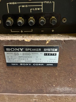 Altavoces Sony SS3100 Alnico Vintage