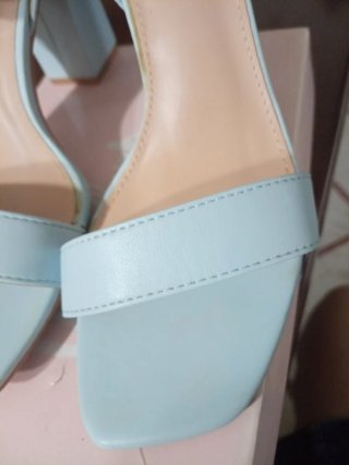 Sandali con tacco azzurri