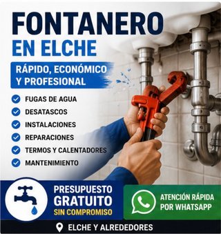 Fontanero en Elche | Rápido, Económico y Profesion