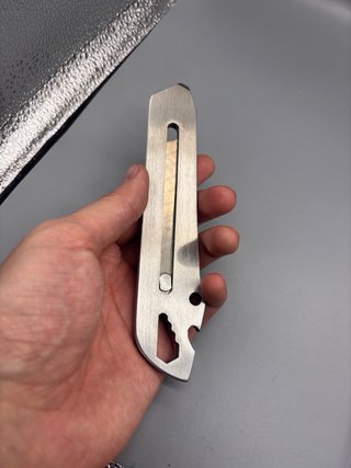 Coltello multiuso acciaio con righello