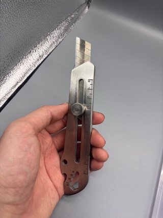 Coltello multiuso acciaio con righello