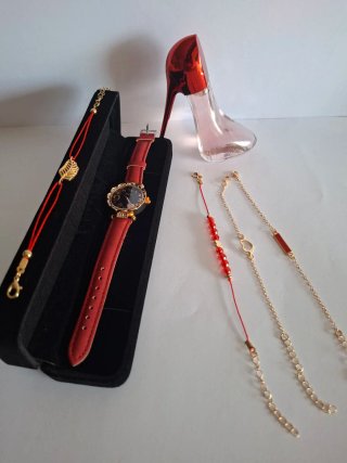 Pack regalo mujer reloj, pulseras, tacón
