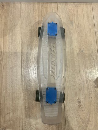 Skate penny transparente con luces