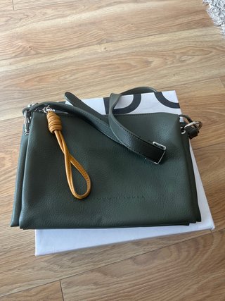 Botas Adolfo Dominguez Verde 38 + bolso de juego