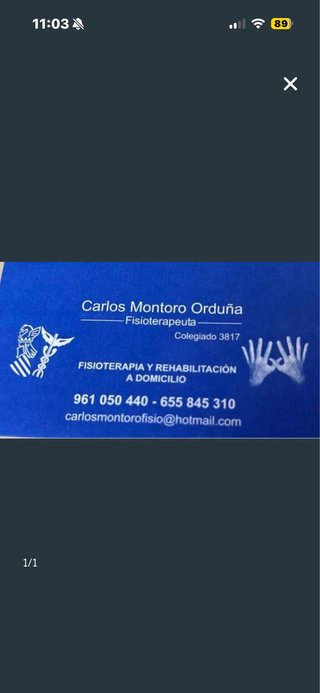 Fisioterapeuta y osteópata.