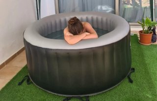 Jacuzzi Hinchable London Negro/Gris