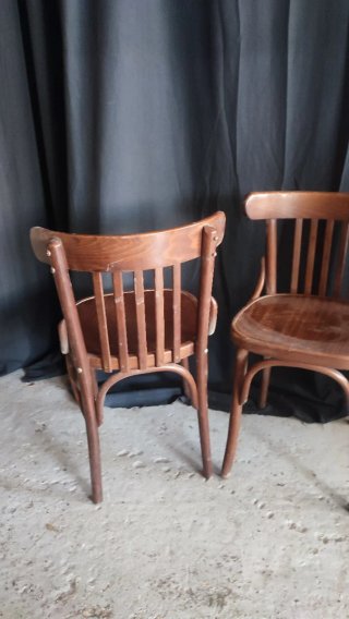 8 Sillas Bistró estilo Thonet de Madera