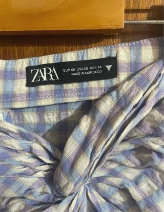 Falda Zara cuadros vichy talla XS