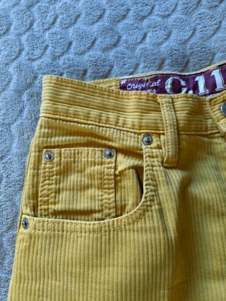 Calças Amarelo mostarda Corduroy