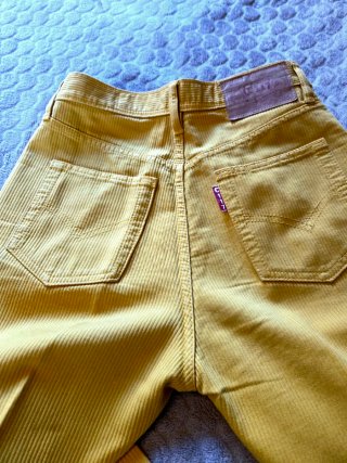 Calças Amarelo mostarda Corduroy