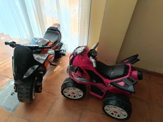 Moto y coche infantil