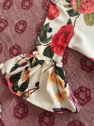 Vestido midi estampado floral