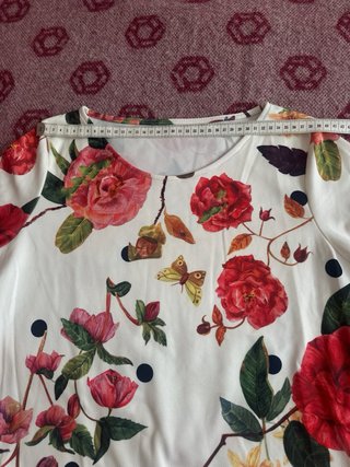 Vestido midi estampado floral