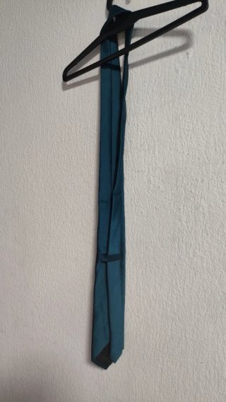 Corbata azul verdoso