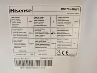 Frigorífico Hisense Americano RS670N4HW1