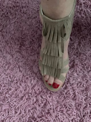 Sandalias Beige con Flecos