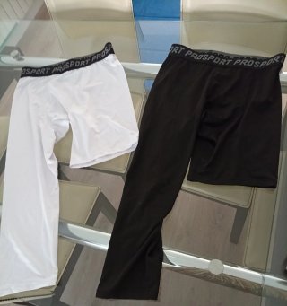 Mayas deportivas Prosport blancas/ negras, talla S