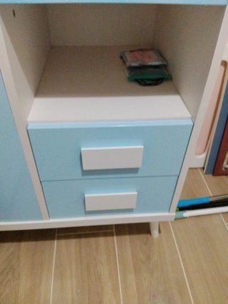 Mueble infantil/juvenil azul y blanco
