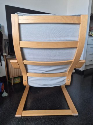 Sillón Ikea POÄNG Madera Gris