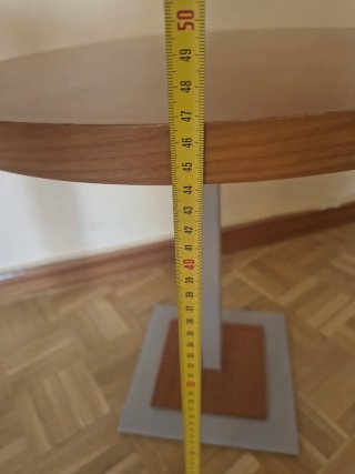 2 Mesitas auxiliares madera y metal