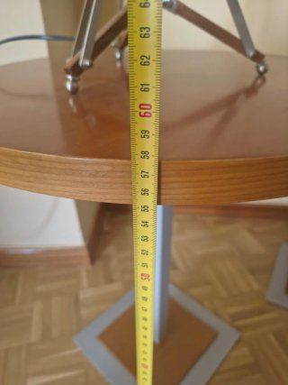 2 Mesitas auxiliares madera y metal