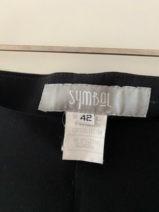 Pantalón ancho negro talla 42