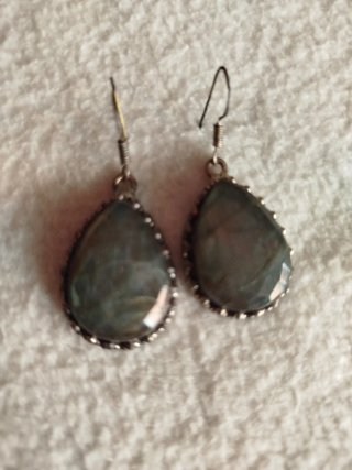 Pendientes Plata labradorita