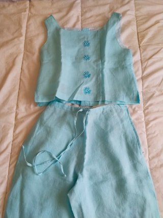 Conjunto 3 piezas: pantalón, blusa y chaqueta