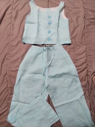 Conjunto 3 piezas: pantalón, blusa y chaqueta