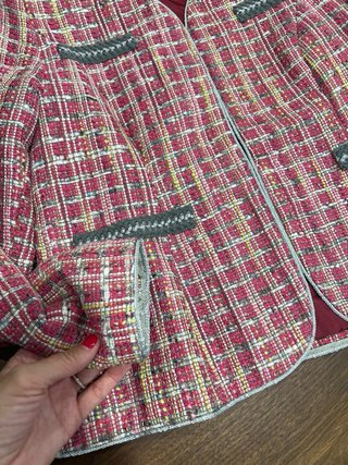 Chaqueta cuadros talla 42