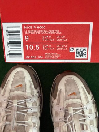 Nike P-6000 Beige/Marrón Talla 42.5