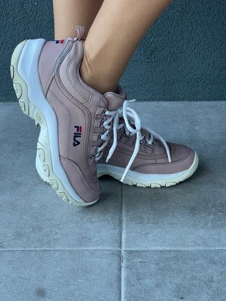 Sapatilhas Fila Rosa e Branco