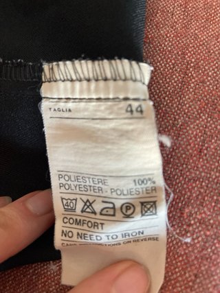 Pantalón recto Benetton negro