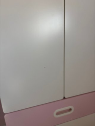 Armario infantil Ikea blanco y rosa