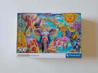 Puzzle Clementoni 500 piezas Elefantes