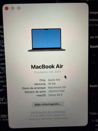 MacBook Air M4 (como nuevo)