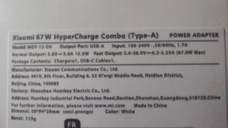 Cargador Xiaomi 67W HyperCharge Combo
