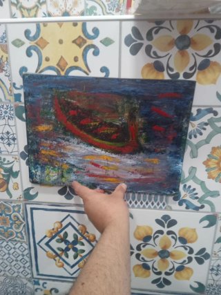 Quadro Le Bateau Ivre Pittura Astratta