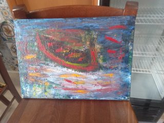 Quadro Le Bateau Ivre Pittura Astratta