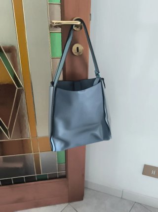 Borsa blu/grigia