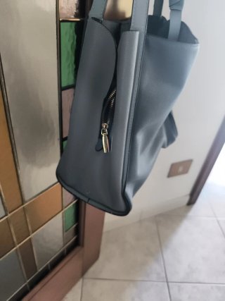 Borsa blu/grigia