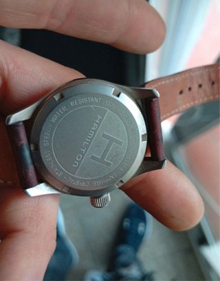 Reloj Hamilton Khaki Plata y Marrón
