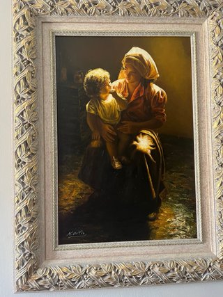 Cuadro N. Ortiz Madre e Hijo