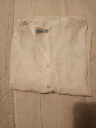 Camisón LAZO blanco talla L/40