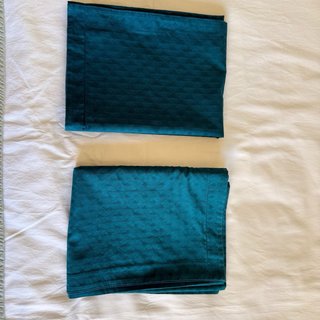 Par de Almofadas Verde Esmeralda 50x75 algodão egi